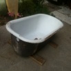 discarded old bathtub can be restored to new condition